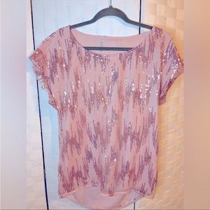 HAPPY NEW YEAR 🎉🥂 Pink Shimmer Top